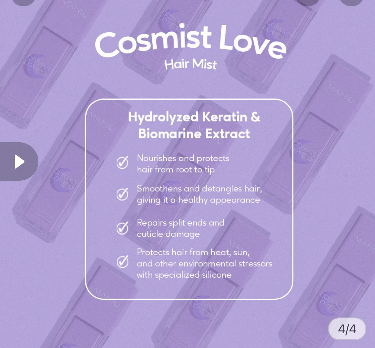 Manic Beauty - Cosmist Love Hair Mist 30ml