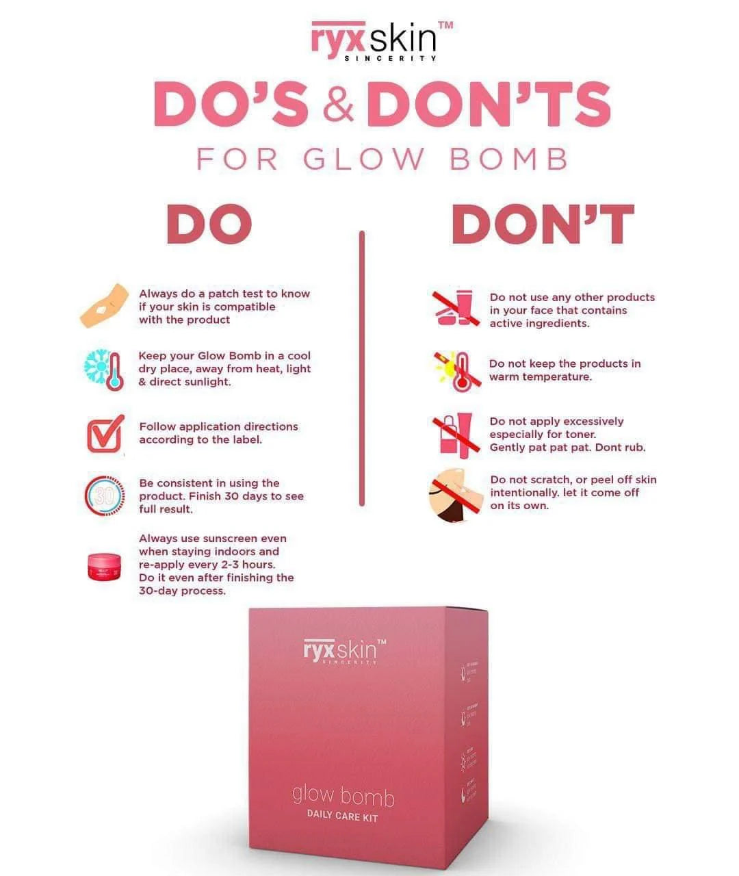 Ryx Skin RYX Glow Bomb Daily Care Kit