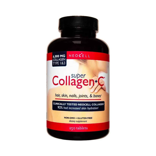Super Collagen C, Type 1 And 3, 6, 000 Mg, 250 Tablets, Neocell