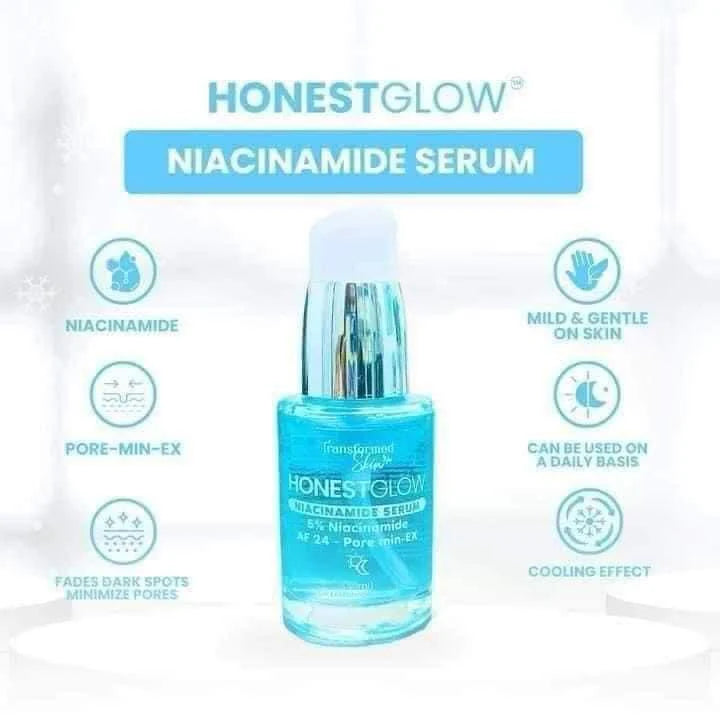 Transformed Skin - HONEST GLOW Niacinamide Serum 30 ML ( Blue )