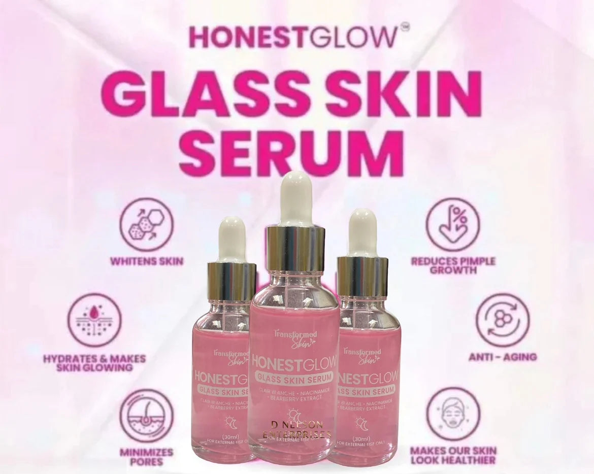 Transformed Skin - Honest Glow Glass Skin Serum 30 ML ( pink )