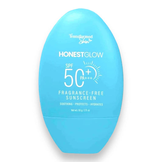 Transformed Skin - Honest Glow - Fragrance Free Sunscreen SOF 50 - 50g ( blue )