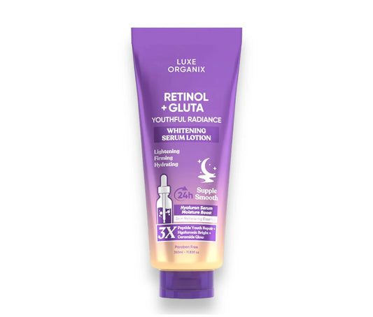 Luxe Organix Retinol + Gluta Whitening Serum Lotion 350ml
