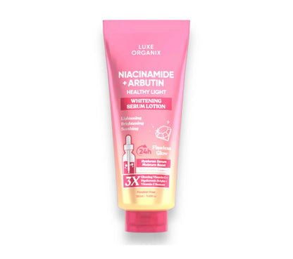 Luxe Organix Niacinamide + Arbutin Healthy Light Whitening Serum Lotion (350ml)