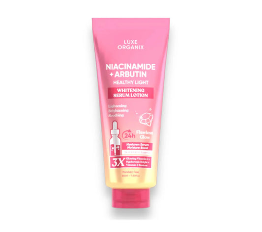 Luxe Organix Niacinamide + Arbutin Healthy Light Whitening Serum Lotion (350ml)