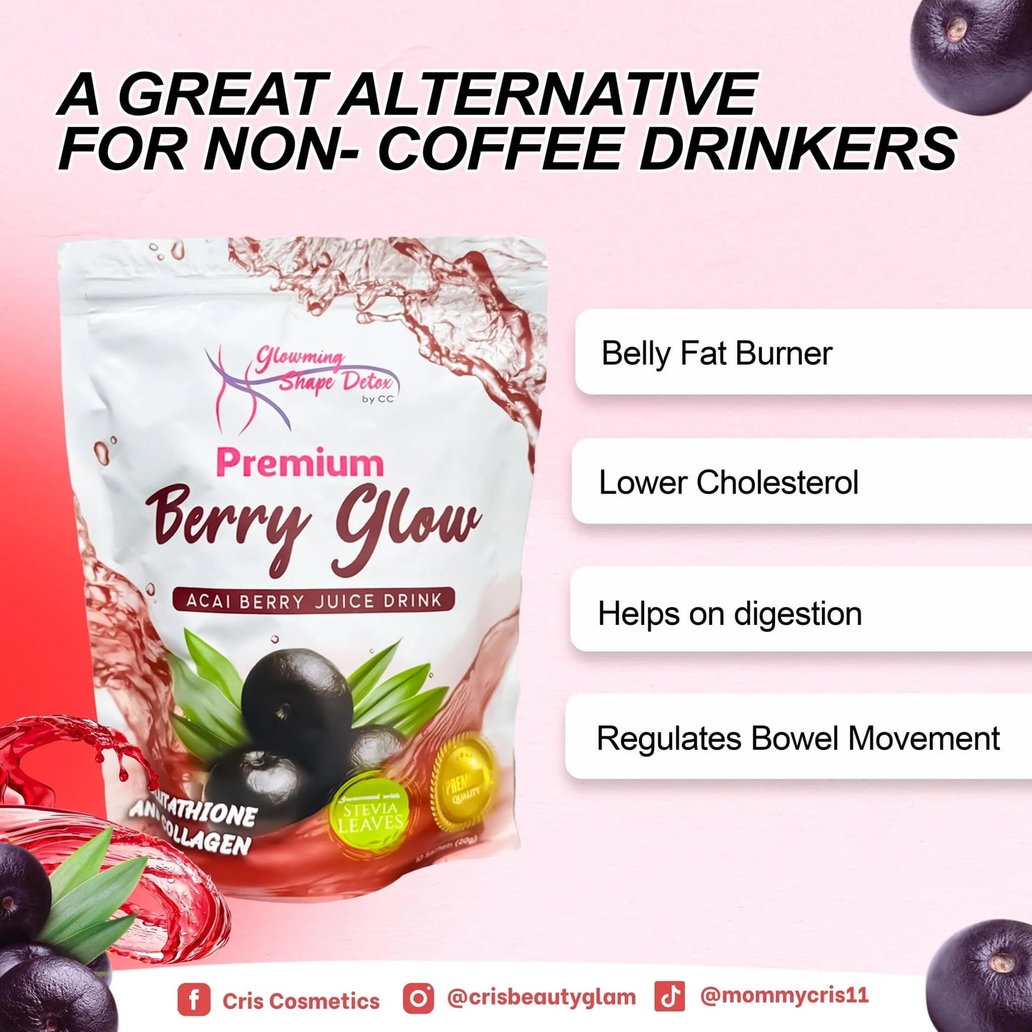 Glowming Shape Detox - Premium Berry Glow 10 x 20g