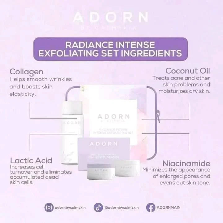 Adorn radiance Intense Exfoliating Set