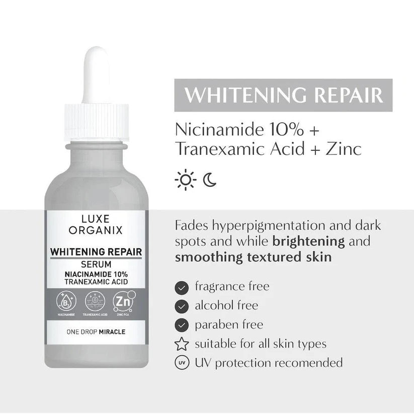 Luxe Organix Whitening Repair Niacinamide 10% Serum 30ml