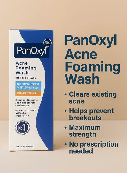 PanOxyl Acne Foaming Wash - 10% Benzoyl Peroxide